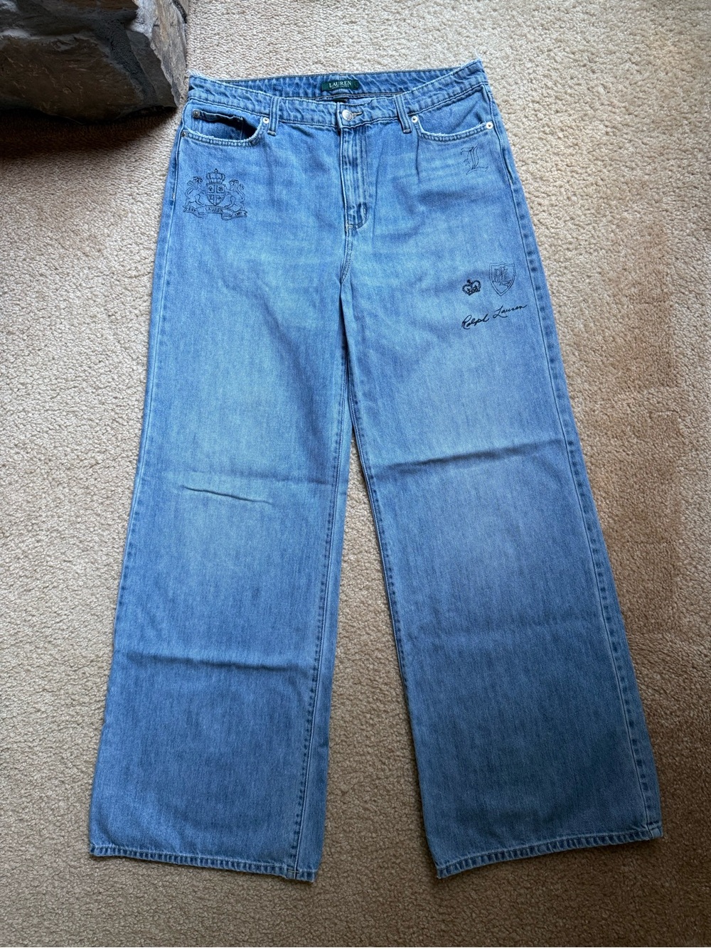 VINTAGE Lauren Ralph Lauren Stamped Jeans